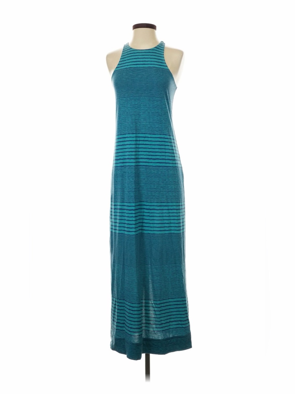 American Eagle Blue Striped Racerback Long Maxi Dress